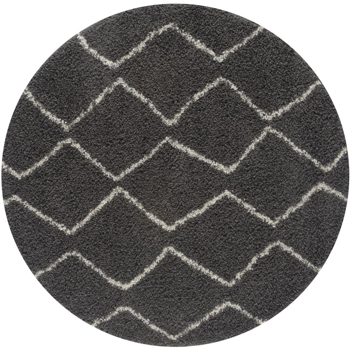Moroccan Collection Shaggy Rugs in Dark Grey | 840