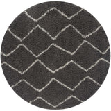 The Rugs Area Rug - Modern Luxury Shaggy Rug Boho Dark Grey