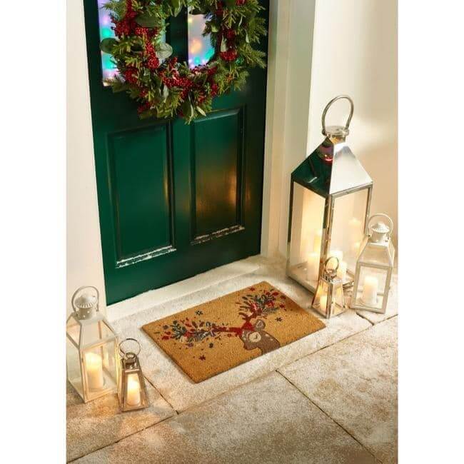 Coir Doormat Christmas & Halloween Design