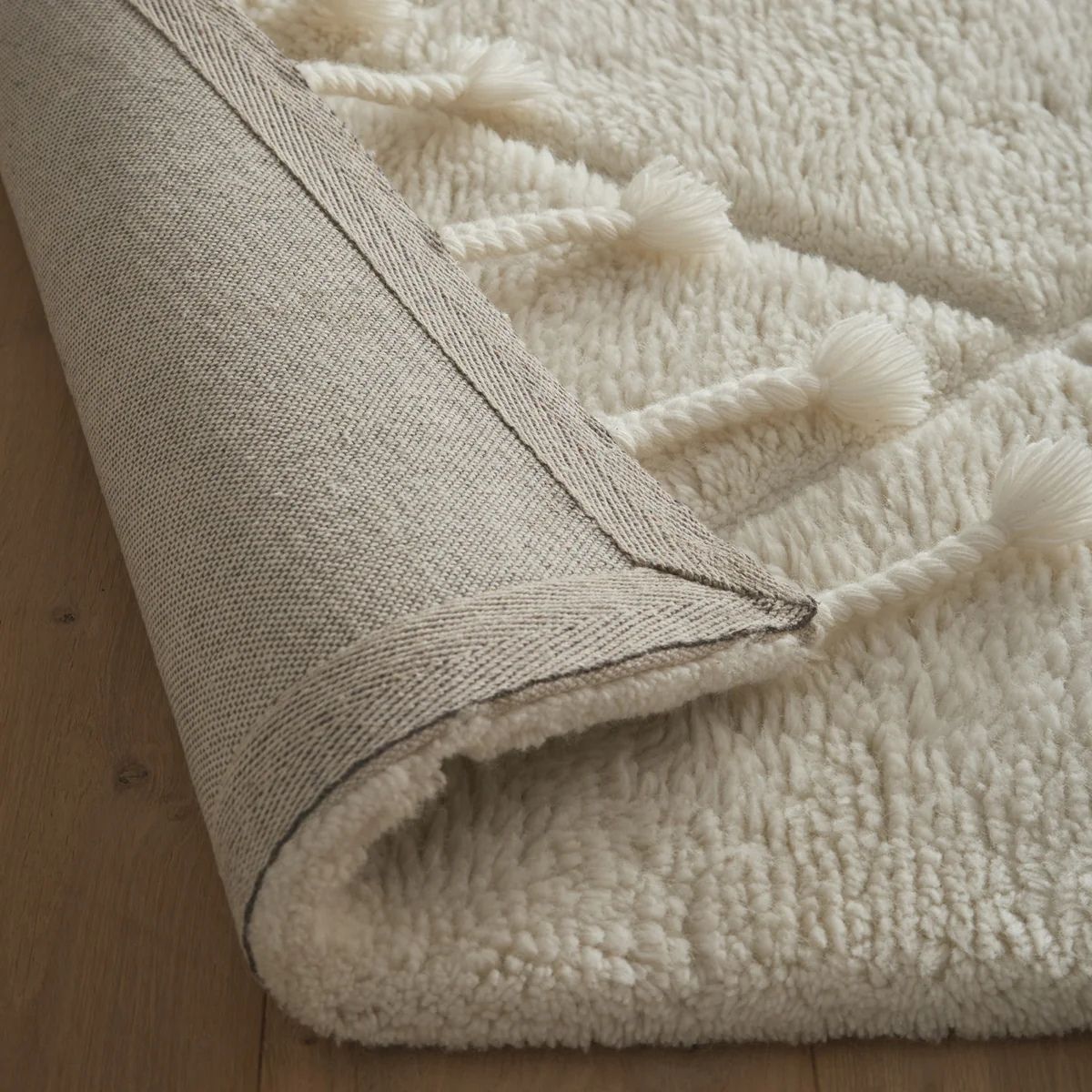 The Rugs Premium Berber Diamond Knotted Wool Rug | Luxury