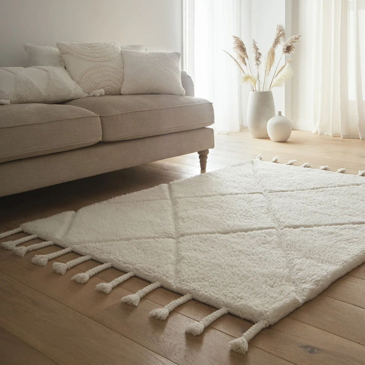 Berber Diamond Knotted Wool Rug