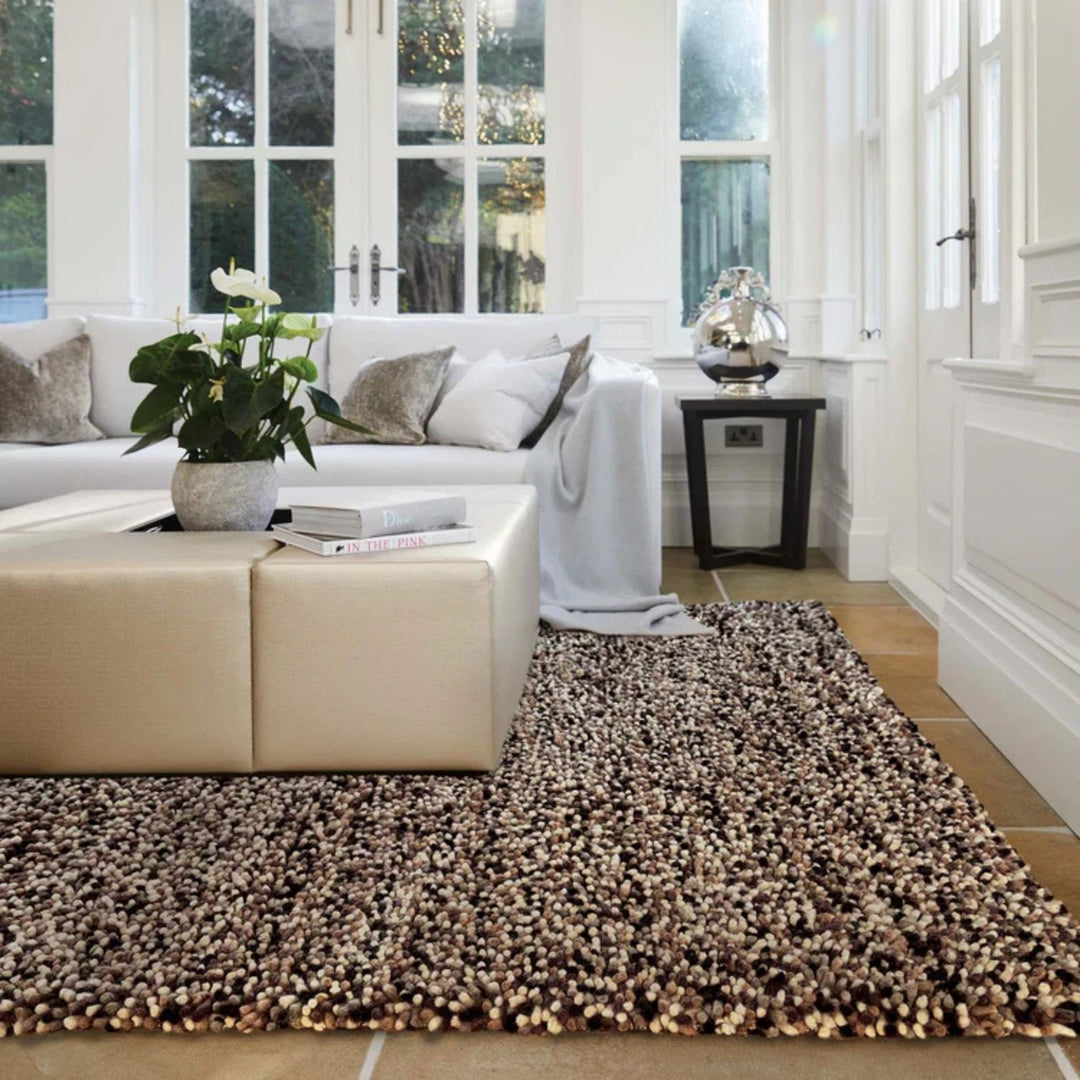 The Rugs Rocks Shaggy Wool Rug – Thick Tubular Pile