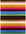 Machine Washable Stripe Design Rug in Rainbow Colours
