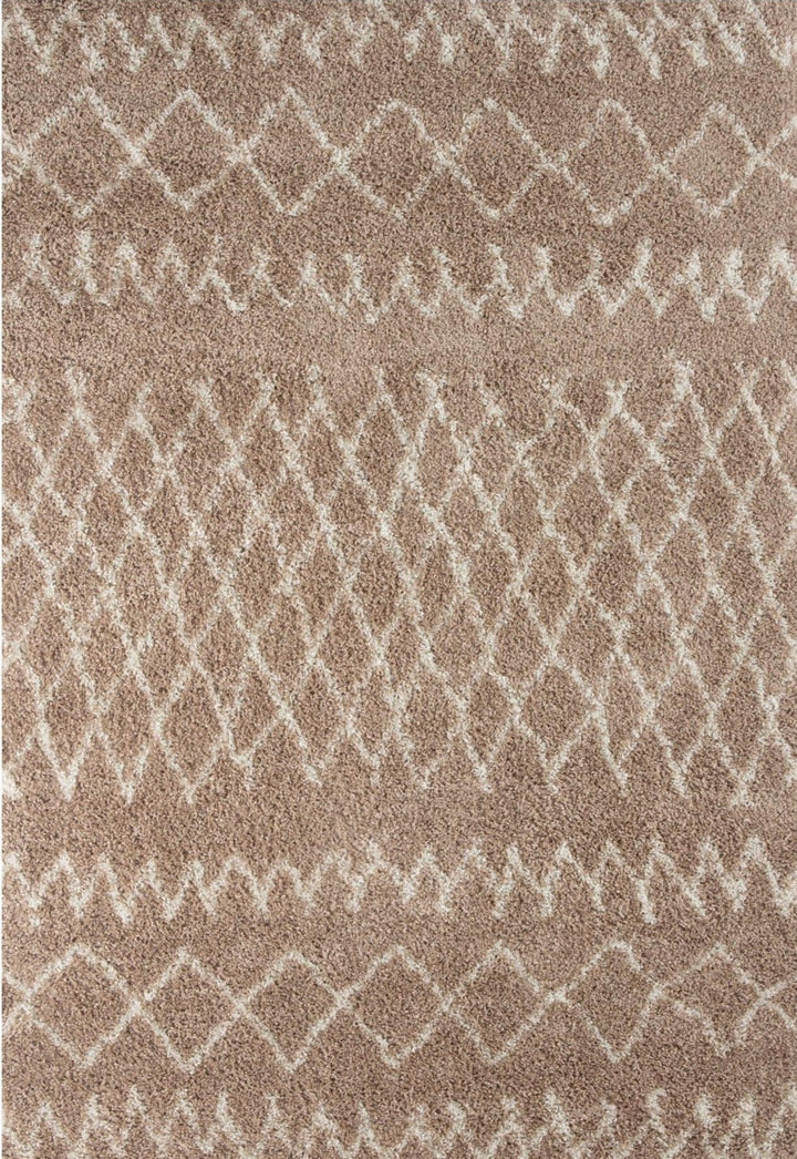 Moroccan Collection Shaggy Rugs in Beige | 920