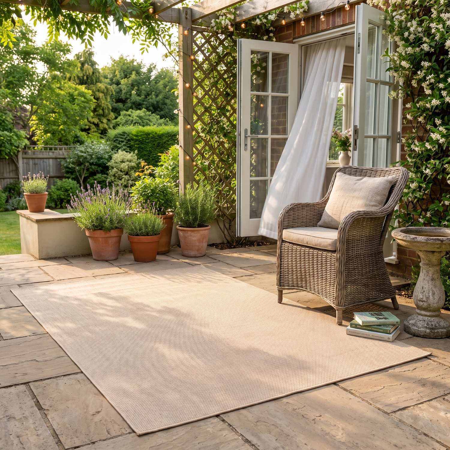 Beige Outdoor Rug for Garden & Patio | Durable & Stylish