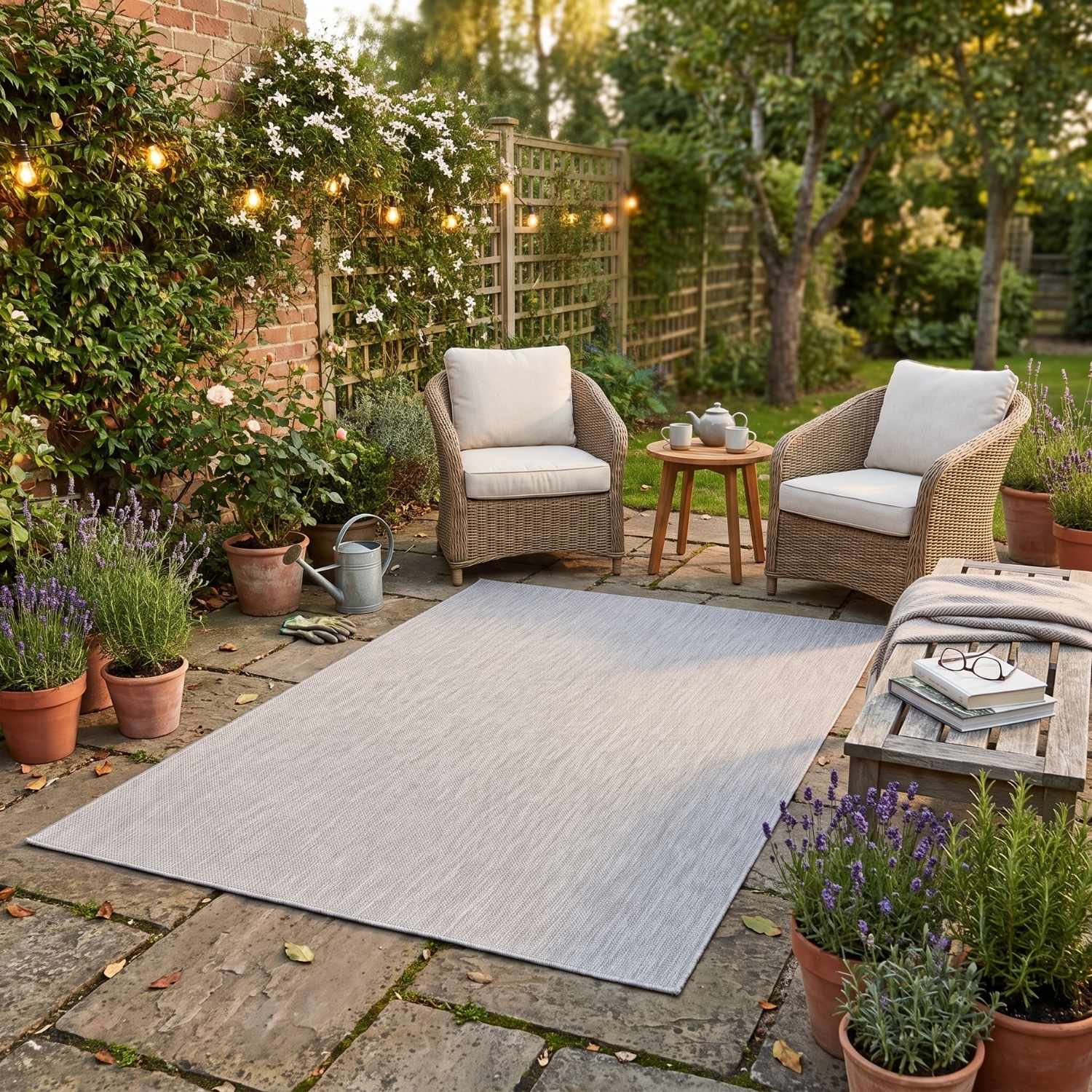 Grey Outdoor Rug for Garden & Patio | The Rugs
