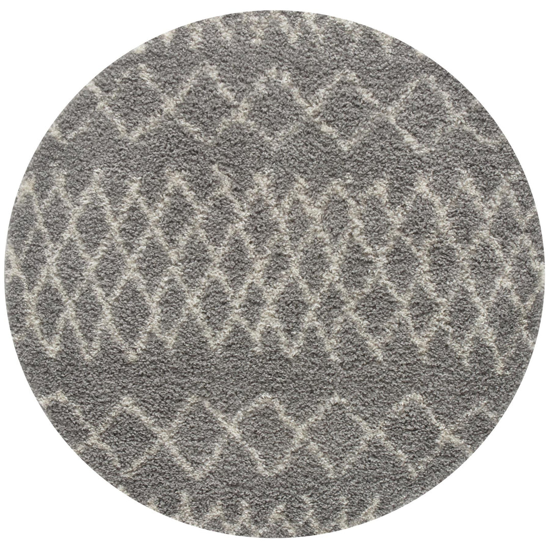 Moroccan Collection Shaggy Rugs in Grey | 910