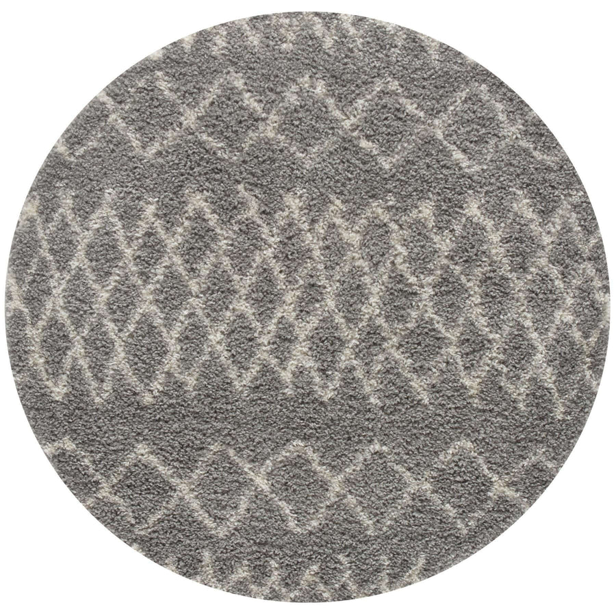 The Rugs Area Rug - Modern Luxury Shaggy Rug Diamond Grey