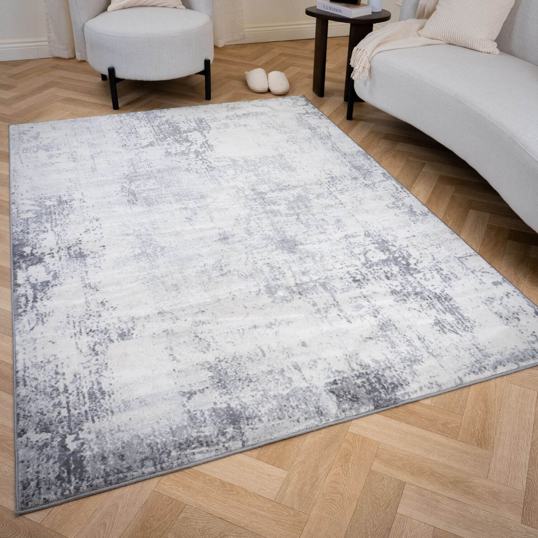 Elaris rose abstract rug, jute backing, hardwearing, polypropylene material | The Rugs
