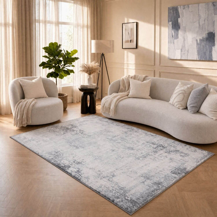 Elaris rose abstract rug, jute backing, hardwearing, polypropylene material | The Rugs