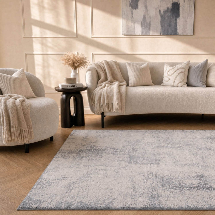 Elaris rose abstract rug, jute backing, hardwearing, polypropylene material | The Rugs