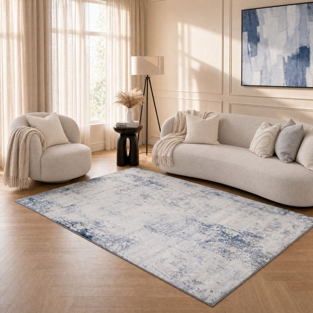 Elaris rose abstract rug, jute backing, hardwearing, polypropylene material | The Rugs