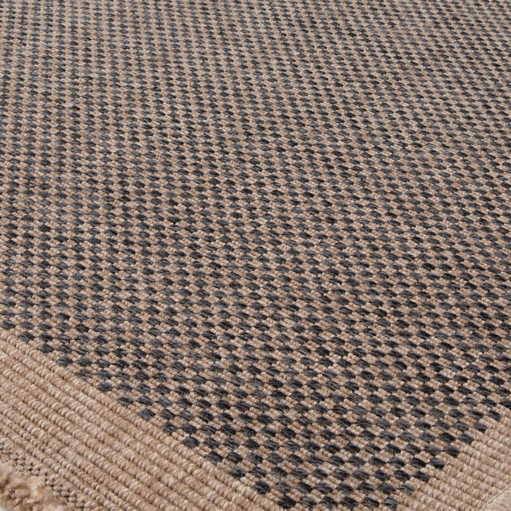 Jute-Look Dark Grey Outdoor Rug | Garden Collection