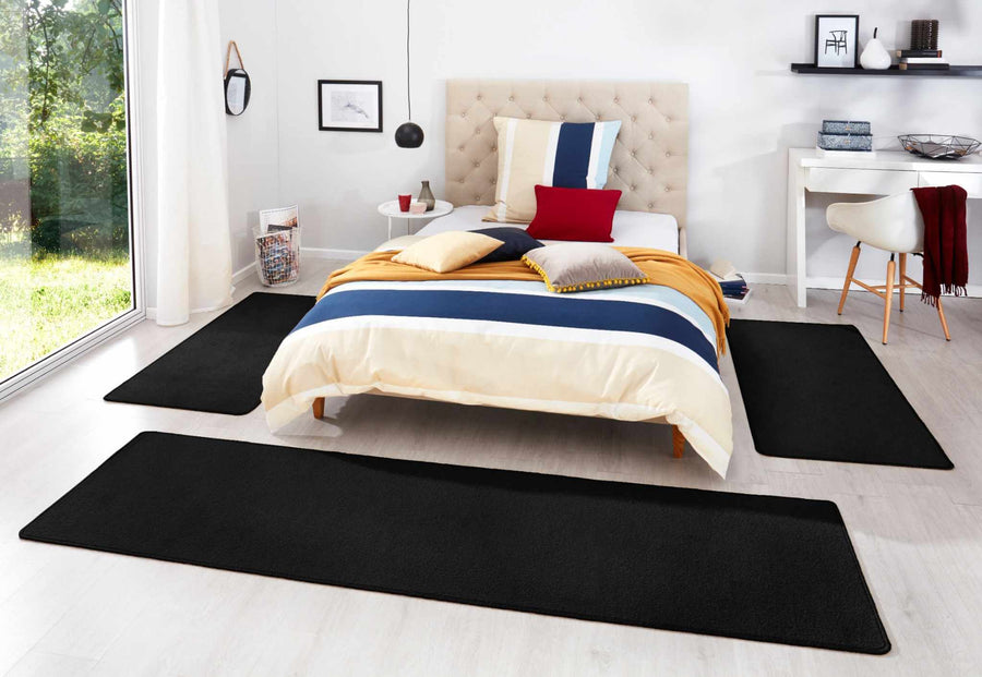 The Rugs Stylish Uni Colour 3-in-1 Rug Set - Quality Comfort