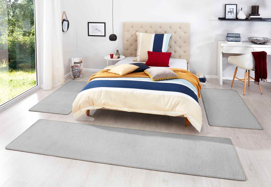 The Rugs Stylish Uni Colour 3-in-1 Rug Set - Quality Comfort