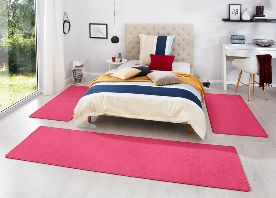 The Rugs Stylish Uni Colour 3-in-1 Rug Set - Quality Comfort