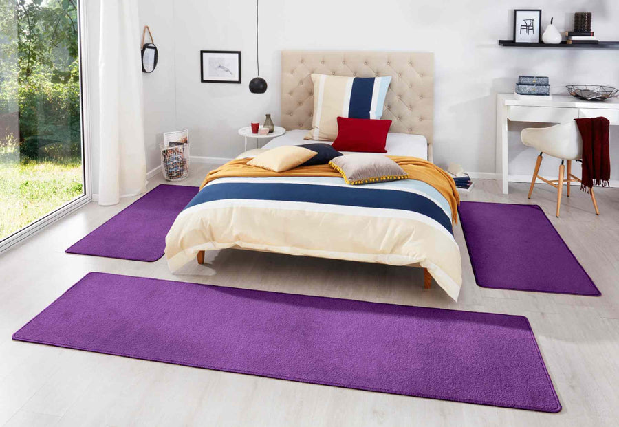The Rugs Stylish Uni Colour 3-in-1 Rug Set - Quality Comfort
