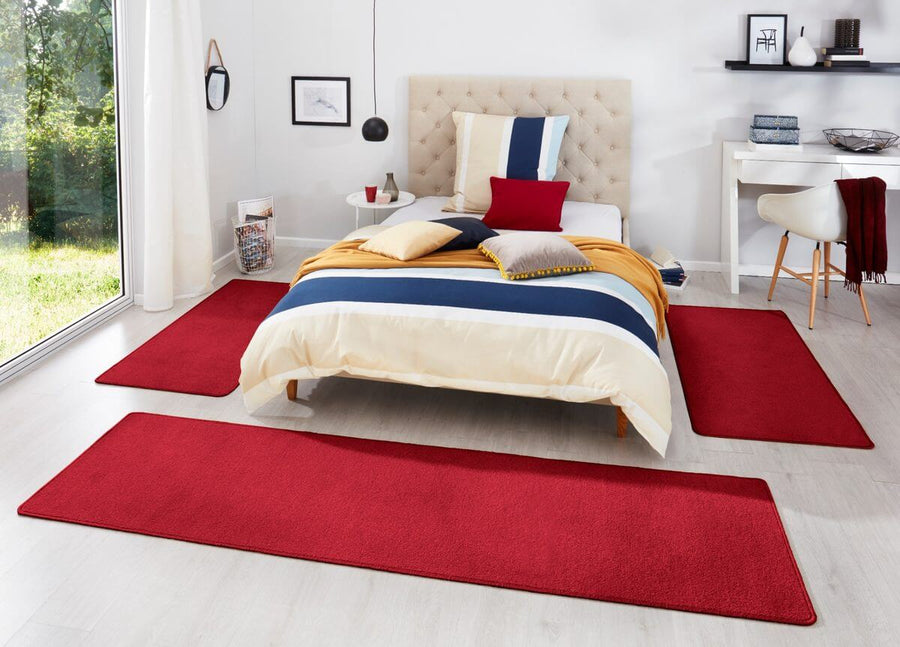 The Rugs Stylish Uni Colour 3-in-1 Rug Set - Quality Comfort