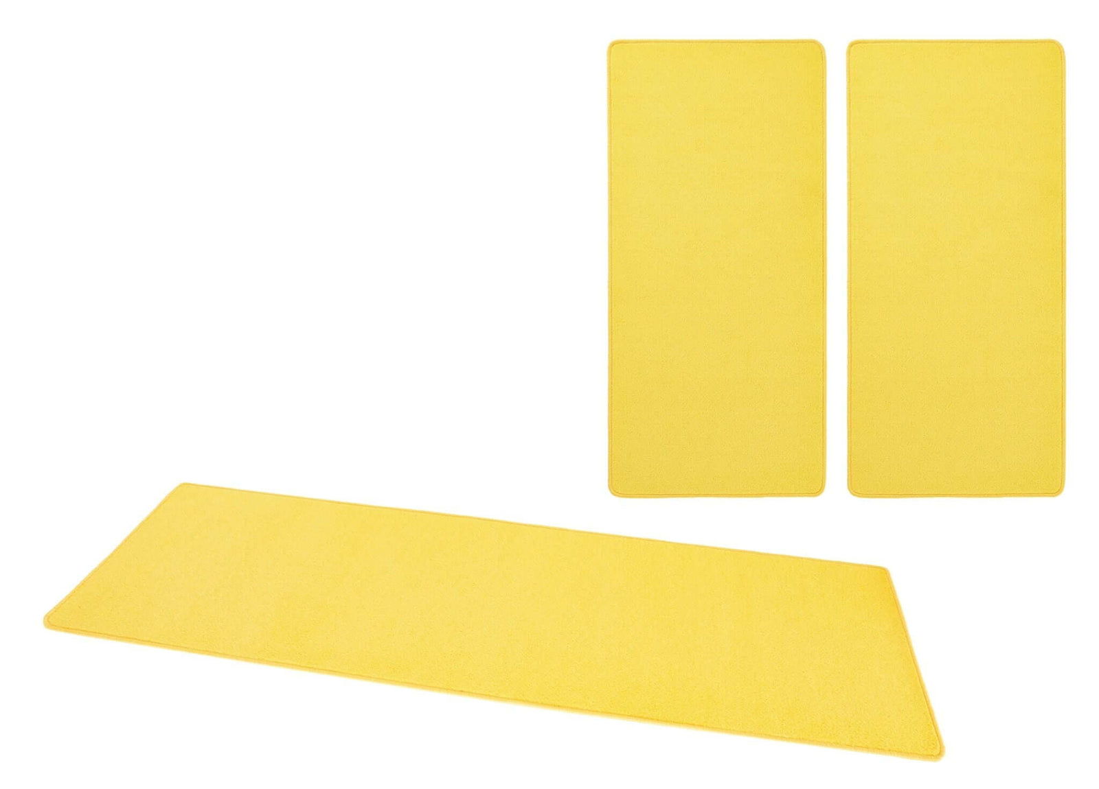 The Rugs Stylish Uni Colour 3-in-1 Rug Set - Quality Comfort