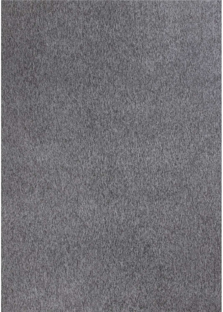  Grey Low Pile Area Rug Plain Design