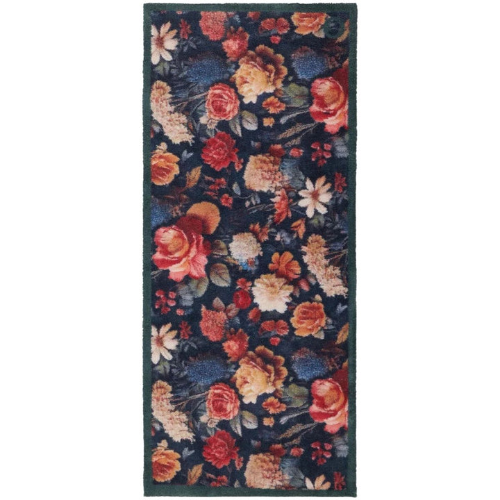 Eco-Friendly Nature Light Florals Mat Washable, Non-slip | The Rugs