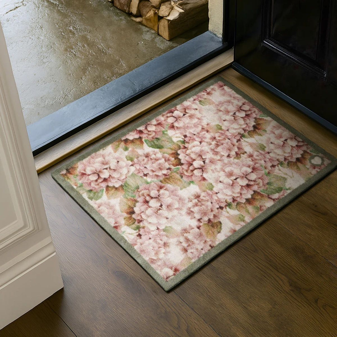 Eco-Friendly Nature Light Florals Mat Washable, Non-slip | The Rugs