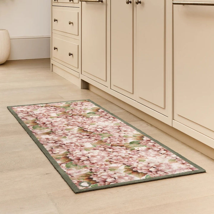 Eco-Friendly Nature Light Florals Mat Washable, Non-slip | The Rugs