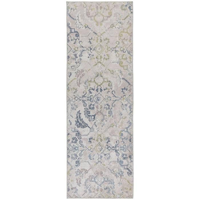 Washable Floral Rug