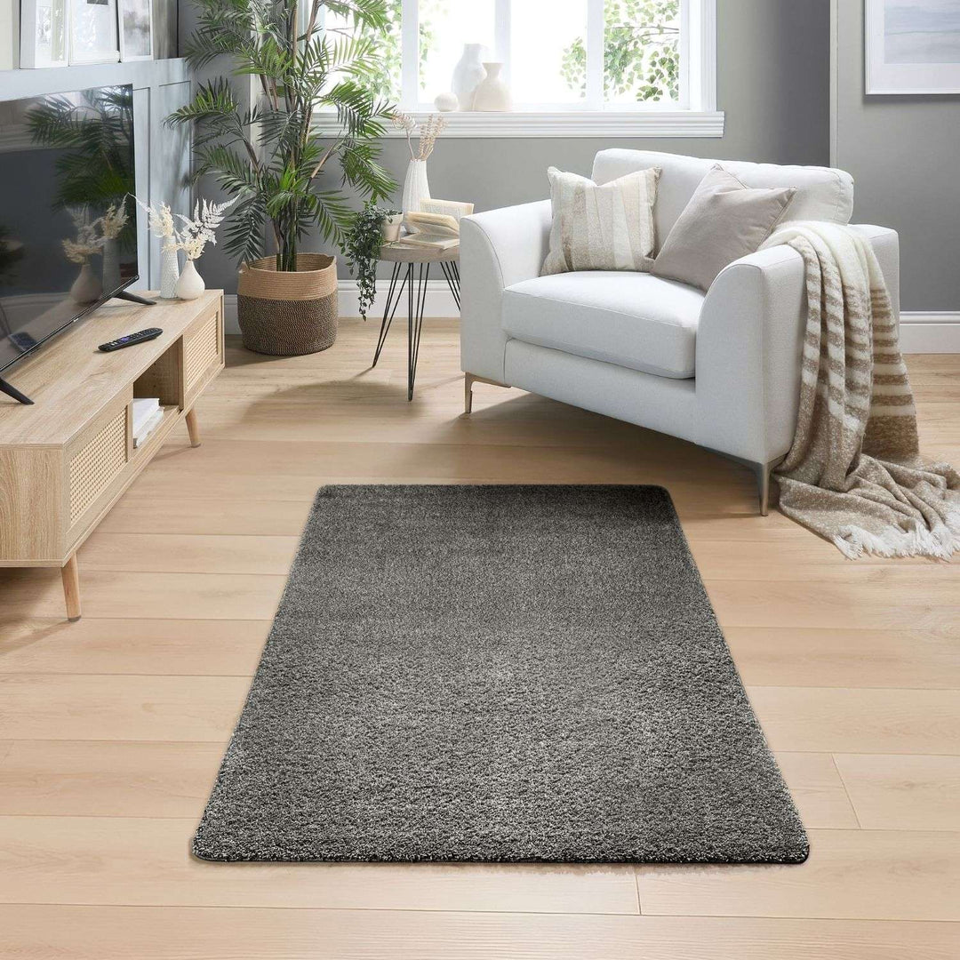 Tufted Washable Rug – Plain Design