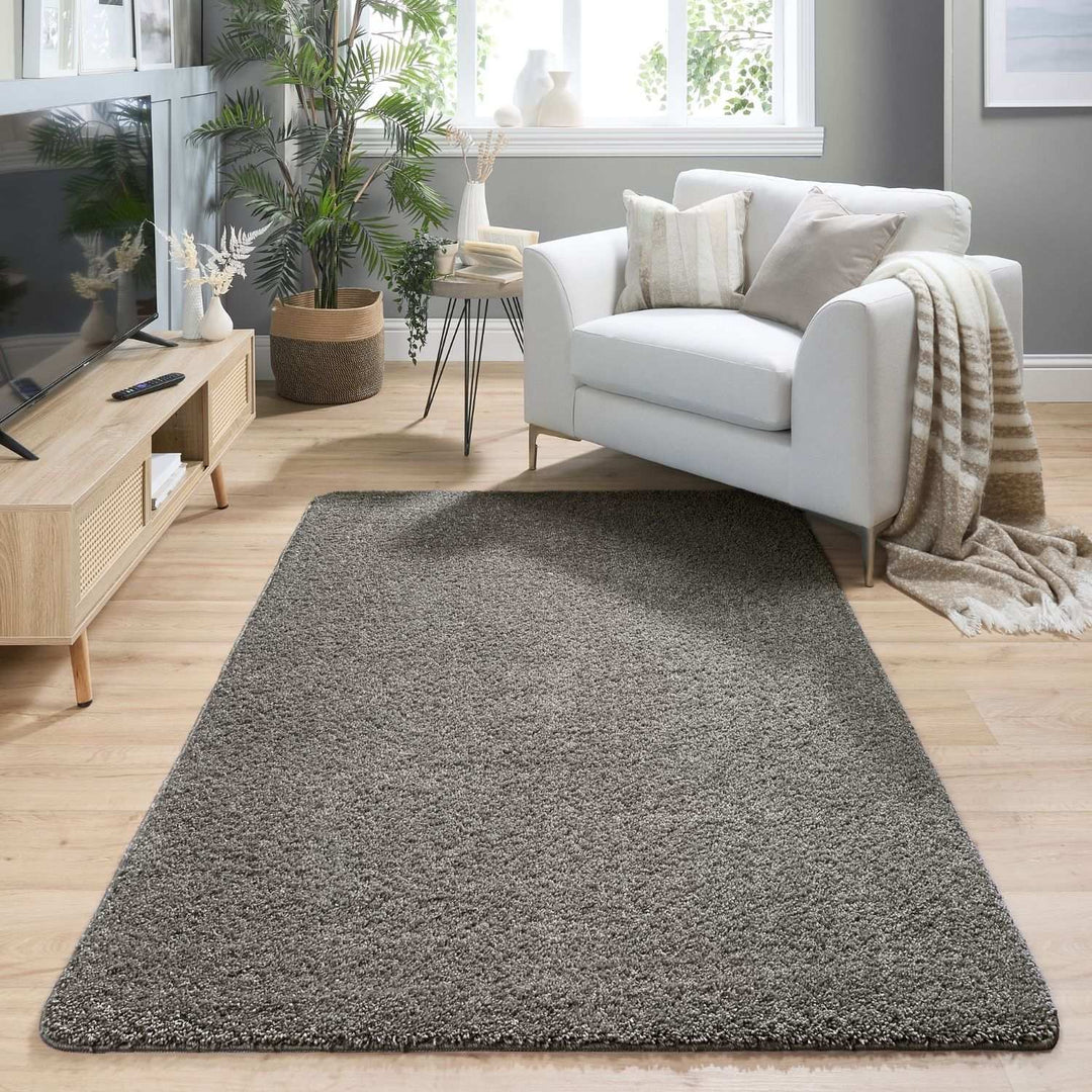 Tufted Washable Rug – Plain Design