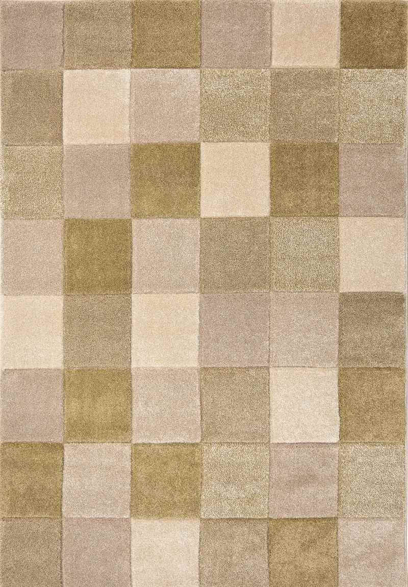 The Rugs Newport Blocks Green Geometric Rug - Quality