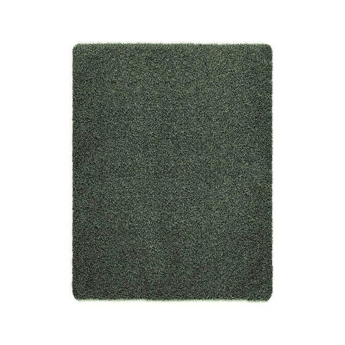 green cotton plain washable mat