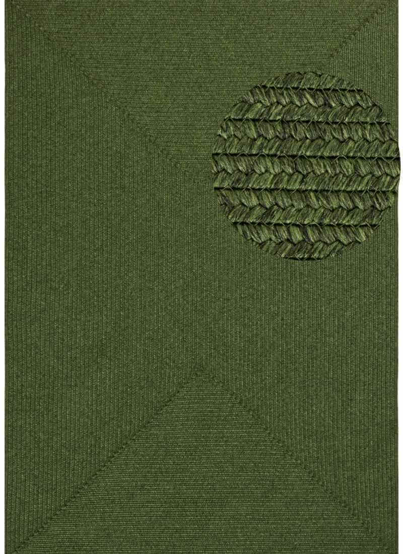 The Rugs Indoor Outdoor Trenzado Rug – Bordered Plain Design