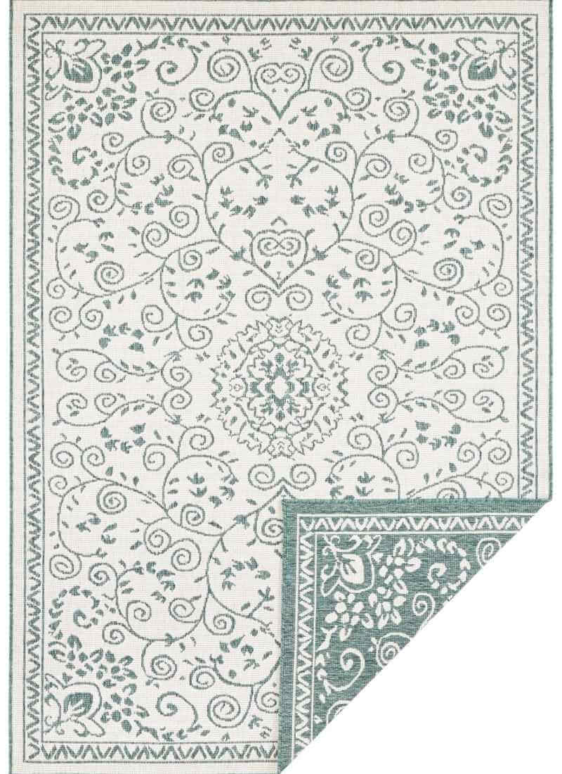 The Rugs Leyte Reversible Indoor-Outdoor Rug |Vintage Floral