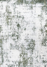 Elaris green abstract rug, jute backing, hardwearing, polypropylene material | The Rugs