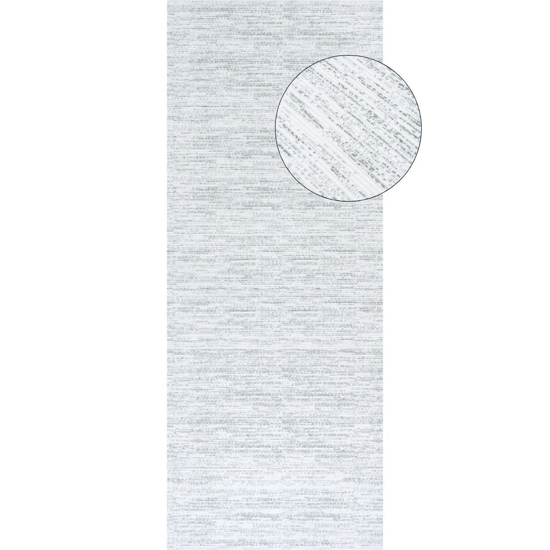 Carmel Green Cream Striped Rug | 6010