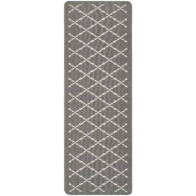 The Rugs Durable Washable Mats & Runners with Diamond Design