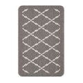 Washable Diamond Grey Mat and Runner