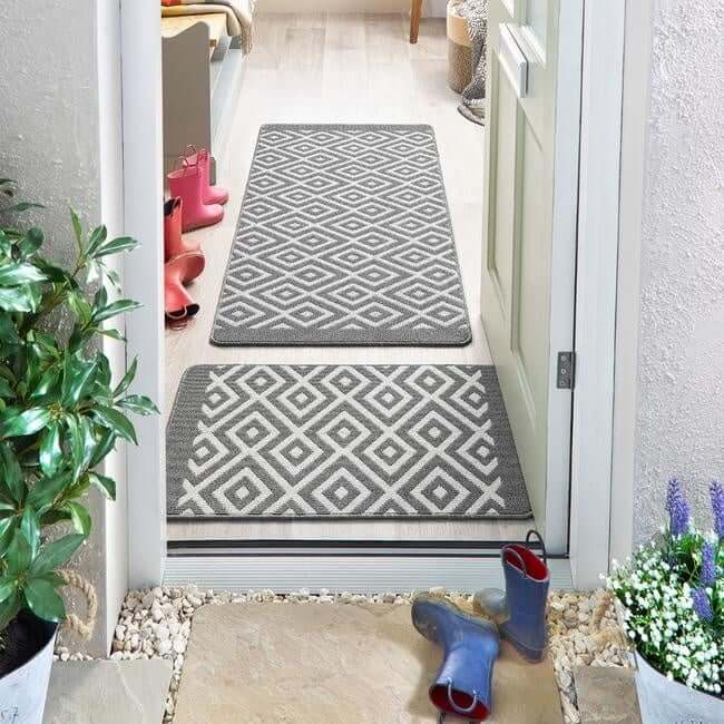 Washable Mat Diamond Design