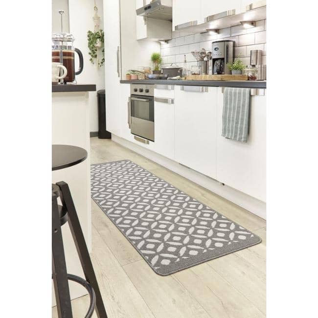 Geometric Design Washable Mat