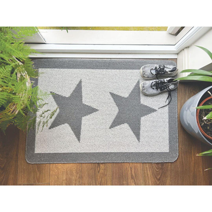 Washable Mat Geometric Star Design