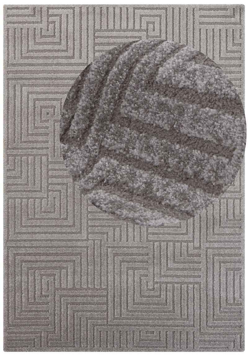 Soft Pile Rug with High-Low Texture