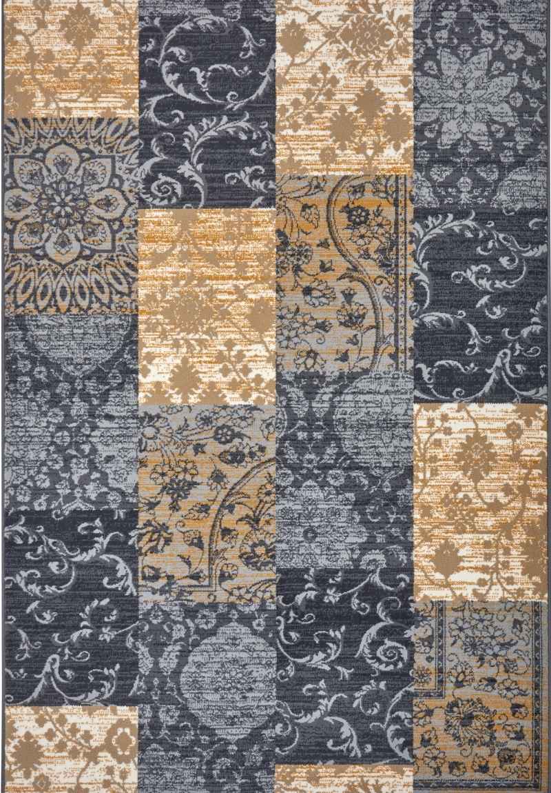 Designer Velours Rug Bloques – Patchwork