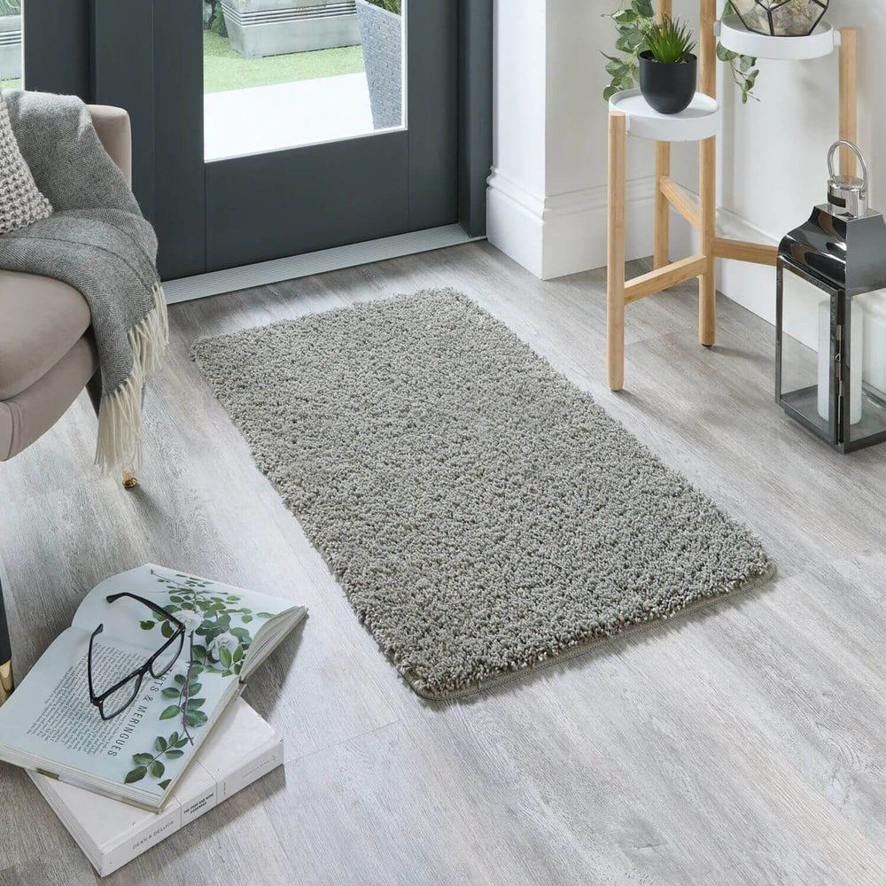 Washable Ghost Grey Shaggy Rug | Luxury Comfort | The Rugs