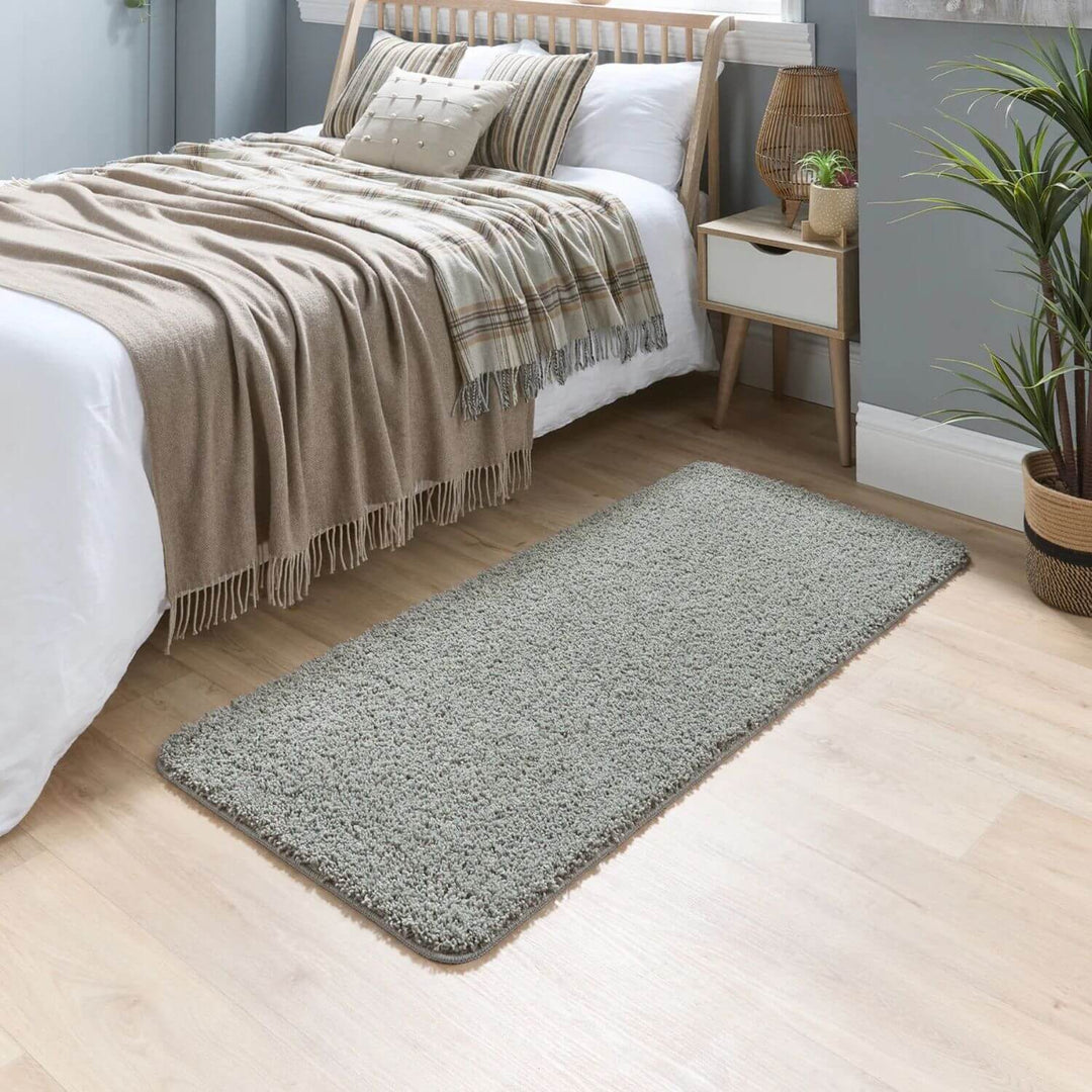 Washable Ghost Grey Shaggy Rug | Luxury Comfort | The Rugs