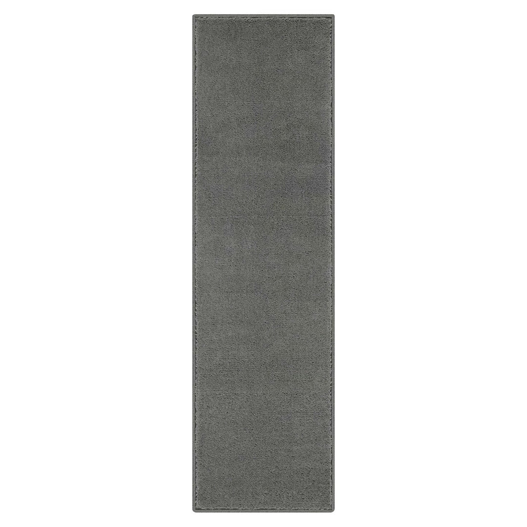 Washmellow grey washable runner, top view of the 80x280 runner | The Rugs