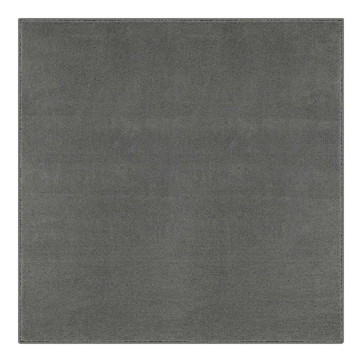 Washmellow grey square washable rug, top view | The Rugs