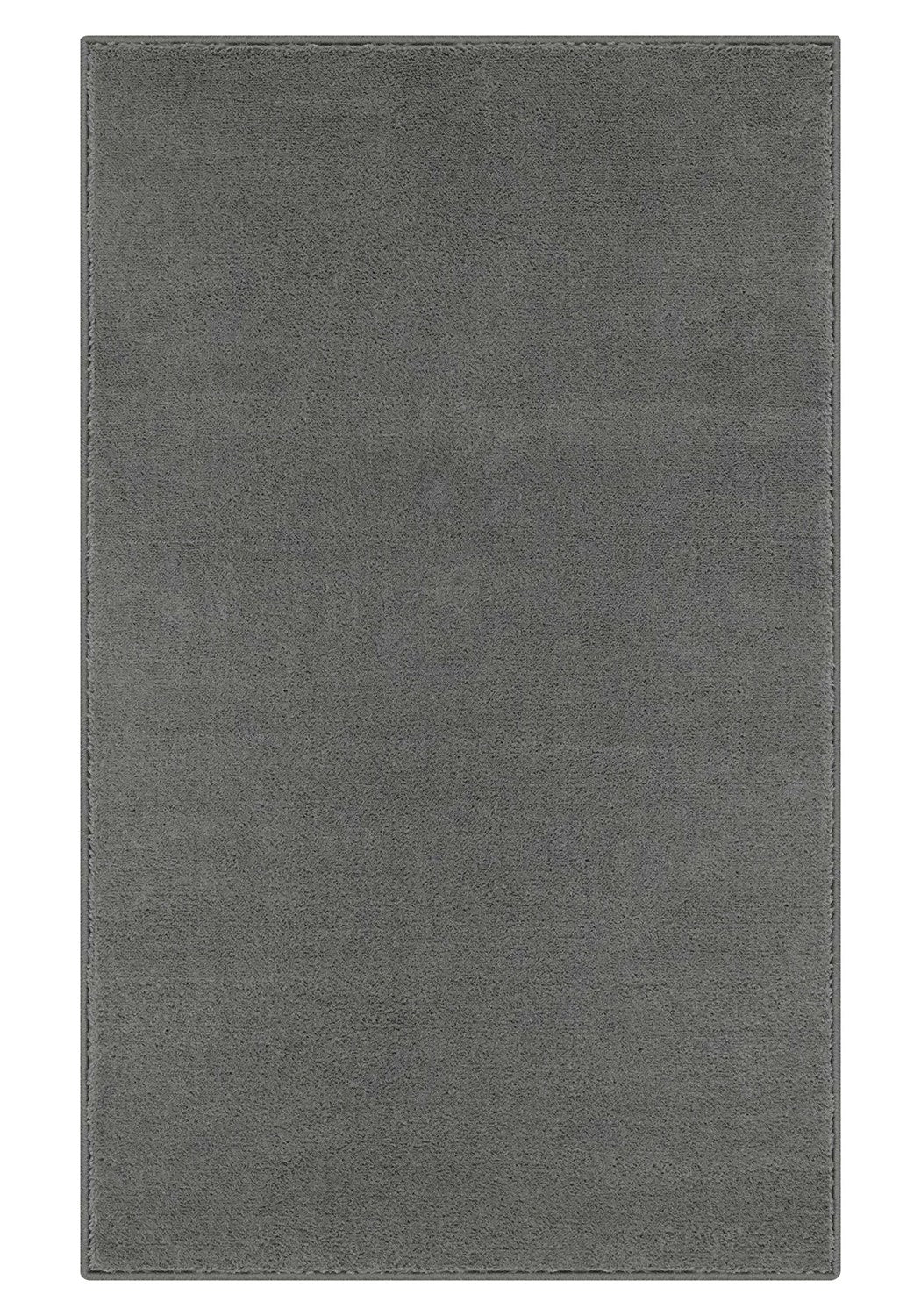 Washmellow grey washable rug, top view of the full rectangle rug | The Rugs