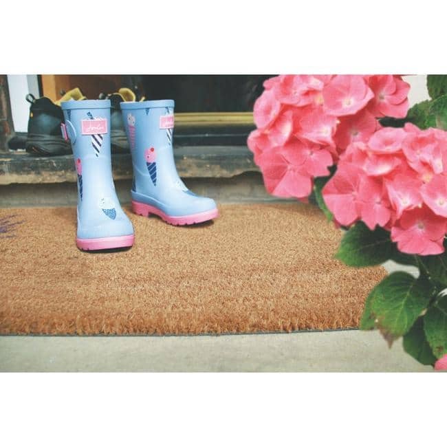 Insert Plate Rugs The Rugs Quality Outdoor Plain Coir Insert 23x53cm Natural
