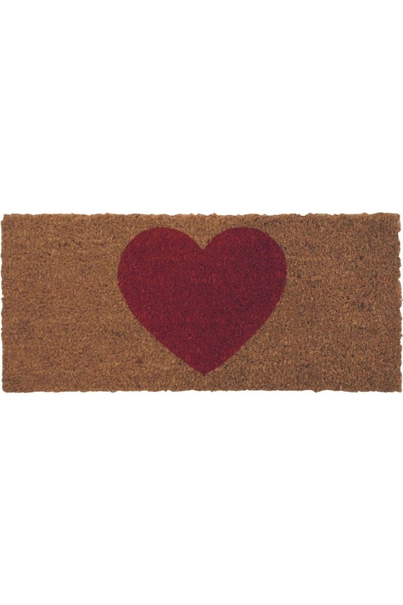 Insert Plate Rugs The Rugs Derby Doormat Insert Large Heart - Coir 23X53cm